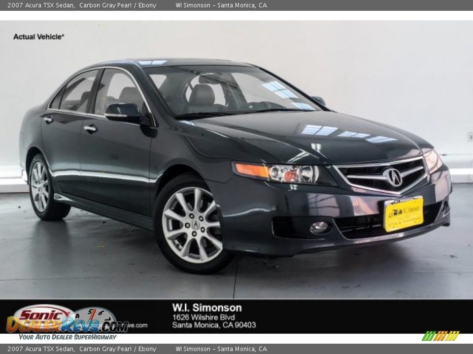 2007 Acura TSX Sedan Carbon Gray Pearl / Ebony Photo #1