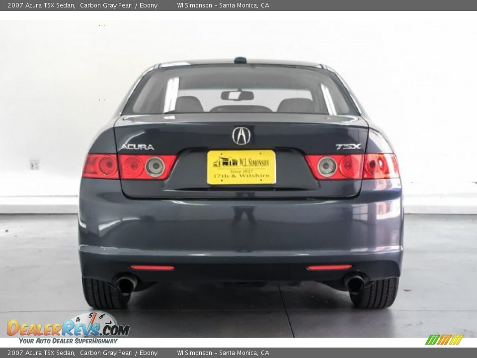 2007 Acura TSX Sedan Carbon Gray Pearl / Ebony Photo #3