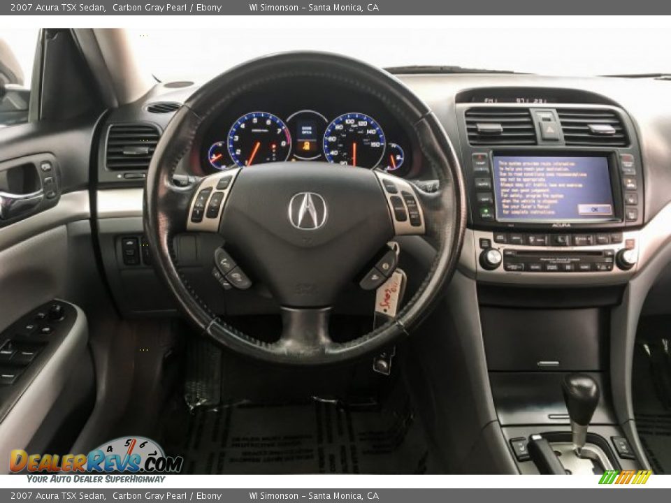 2007 Acura TSX Sedan Carbon Gray Pearl / Ebony Photo #4
