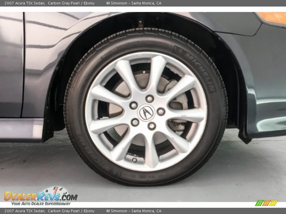 2007 Acura TSX Sedan Carbon Gray Pearl / Ebony Photo #8