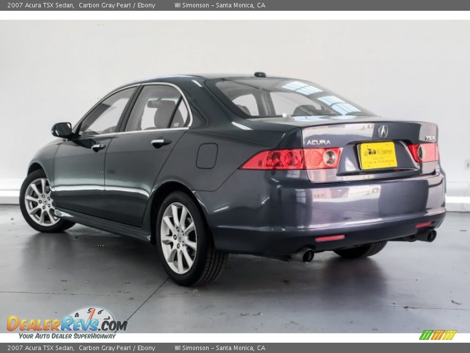 2007 Acura TSX Sedan Carbon Gray Pearl / Ebony Photo #10