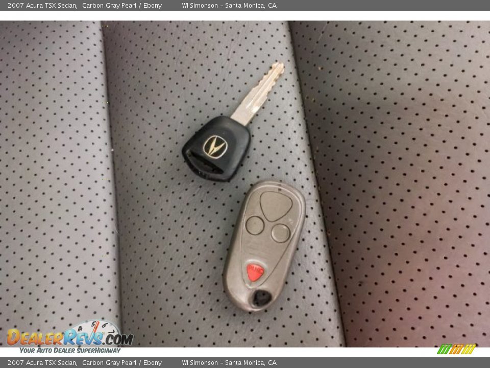 2007 Acura TSX Sedan Carbon Gray Pearl / Ebony Photo #11