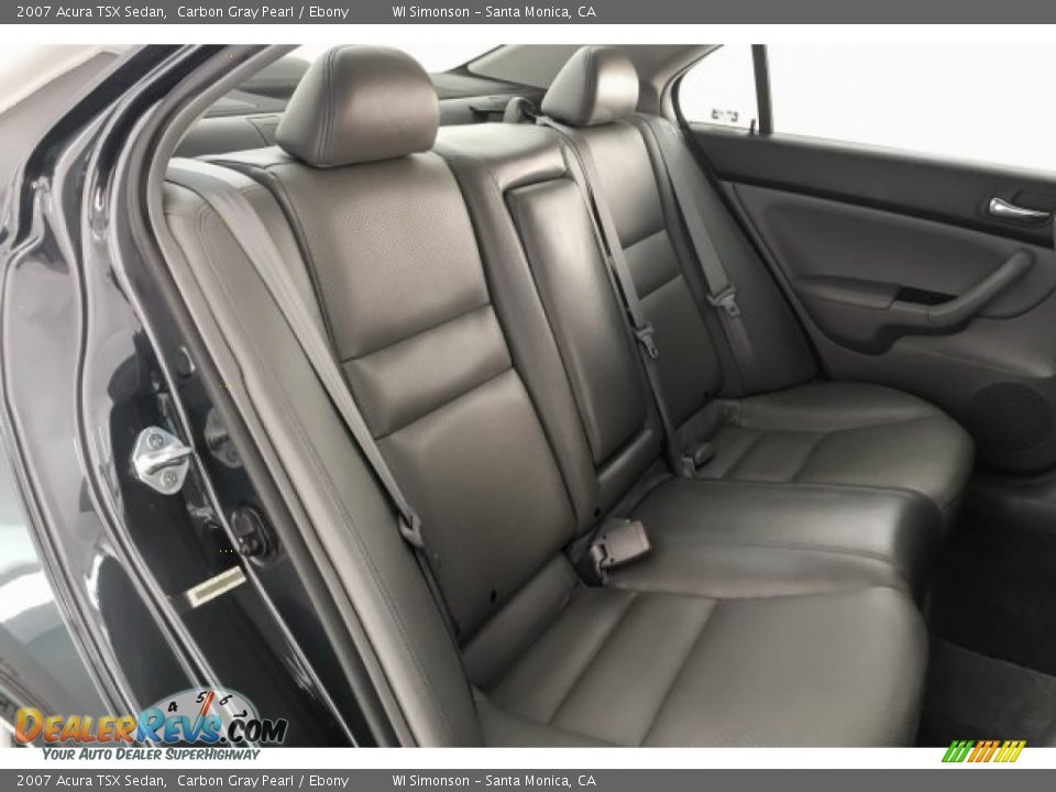 2007 Acura TSX Sedan Carbon Gray Pearl / Ebony Photo #13