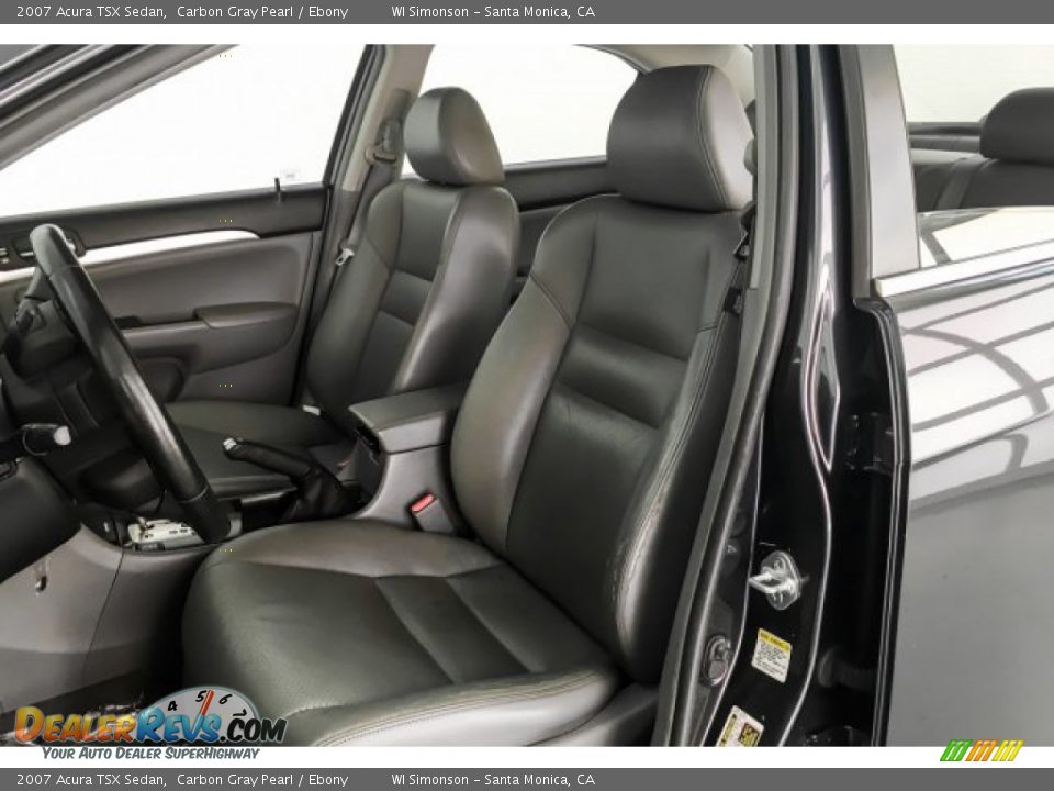 2007 Acura TSX Sedan Carbon Gray Pearl / Ebony Photo #15