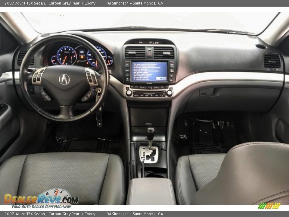 2007 Acura TSX Sedan Carbon Gray Pearl / Ebony Photo #18