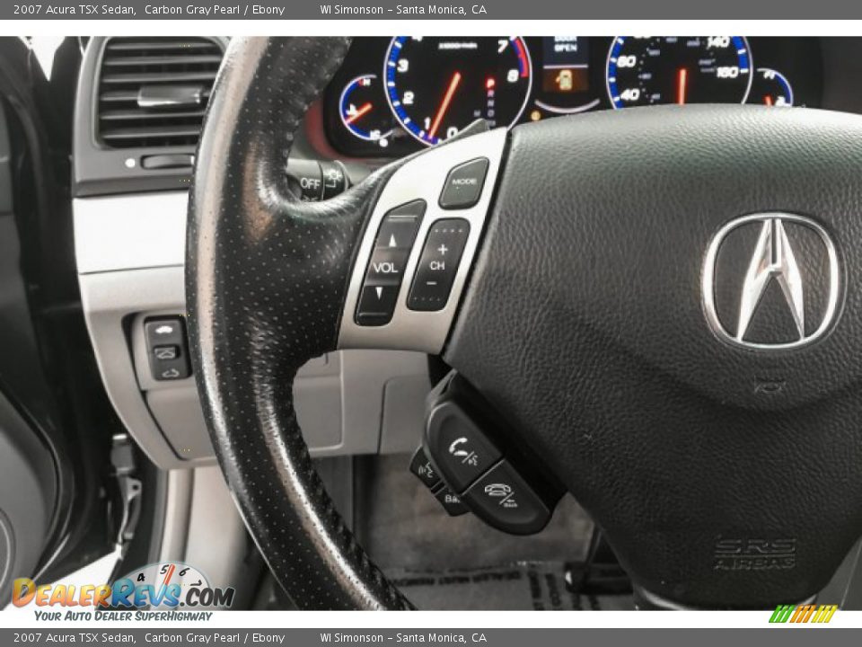 2007 Acura TSX Sedan Carbon Gray Pearl / Ebony Photo #19
