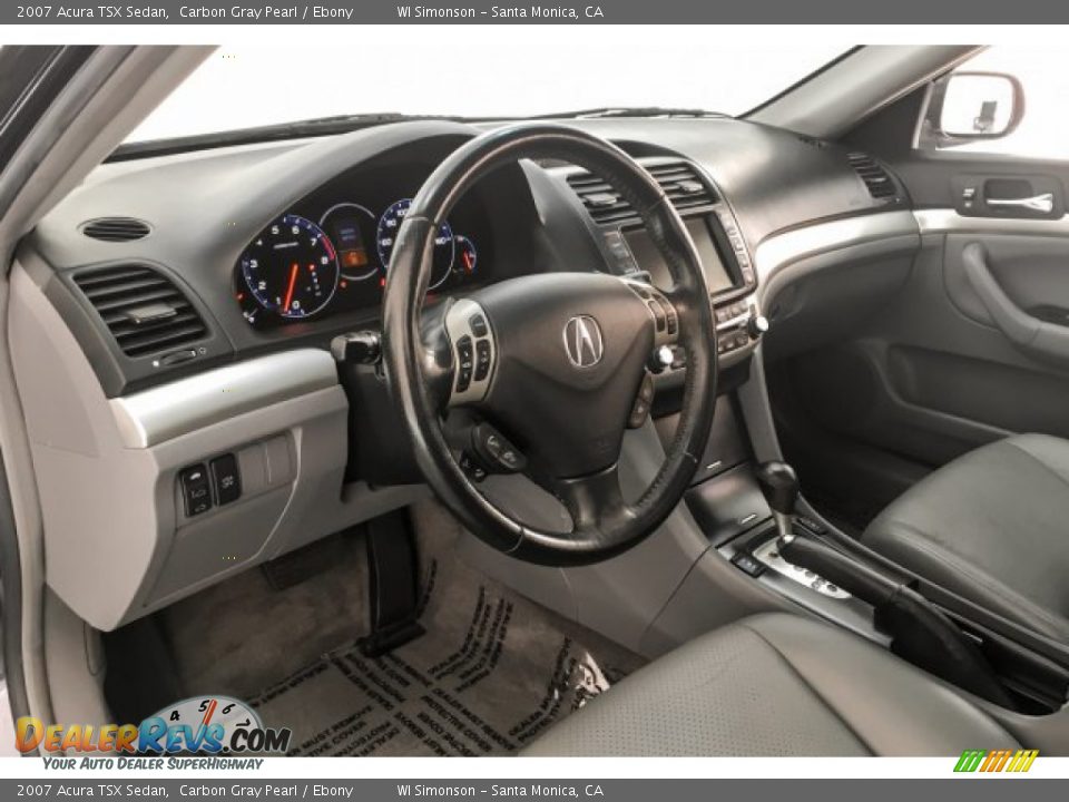 2007 Acura TSX Sedan Carbon Gray Pearl / Ebony Photo #22