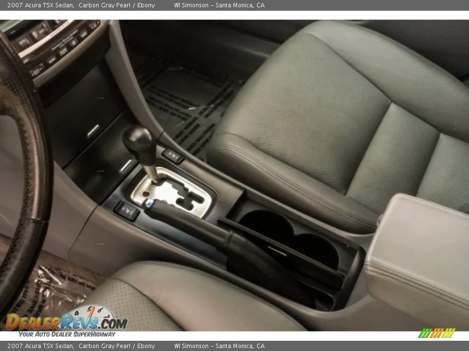 2007 Acura TSX Sedan Carbon Gray Pearl / Ebony Photo #23