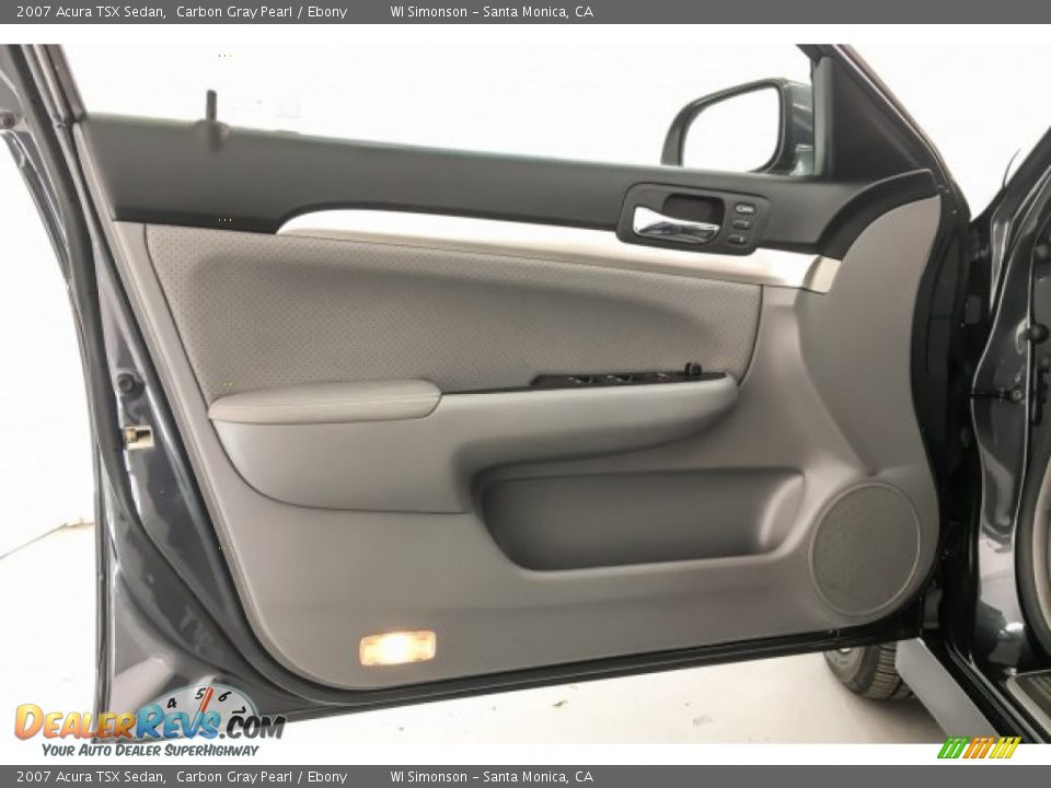 2007 Acura TSX Sedan Carbon Gray Pearl / Ebony Photo #25