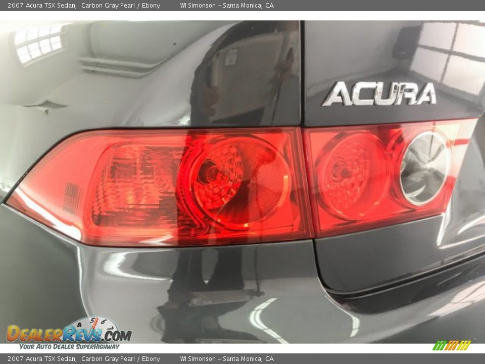 2007 Acura TSX Sedan Carbon Gray Pearl / Ebony Photo #26