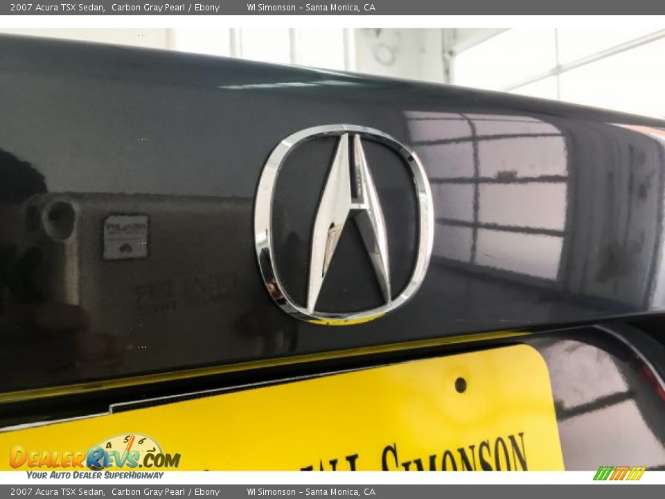 2007 Acura TSX Sedan Carbon Gray Pearl / Ebony Photo #27