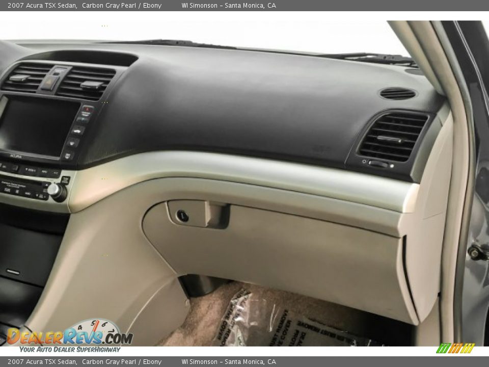 2007 Acura TSX Sedan Carbon Gray Pearl / Ebony Photo #28