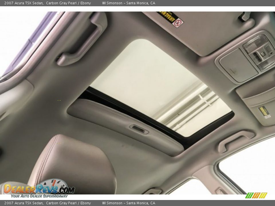 2007 Acura TSX Sedan Carbon Gray Pearl / Ebony Photo #29