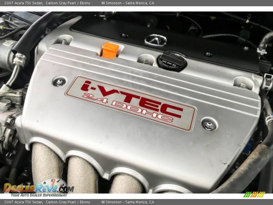 2007 Acura TSX Sedan Carbon Gray Pearl / Ebony Photo #31