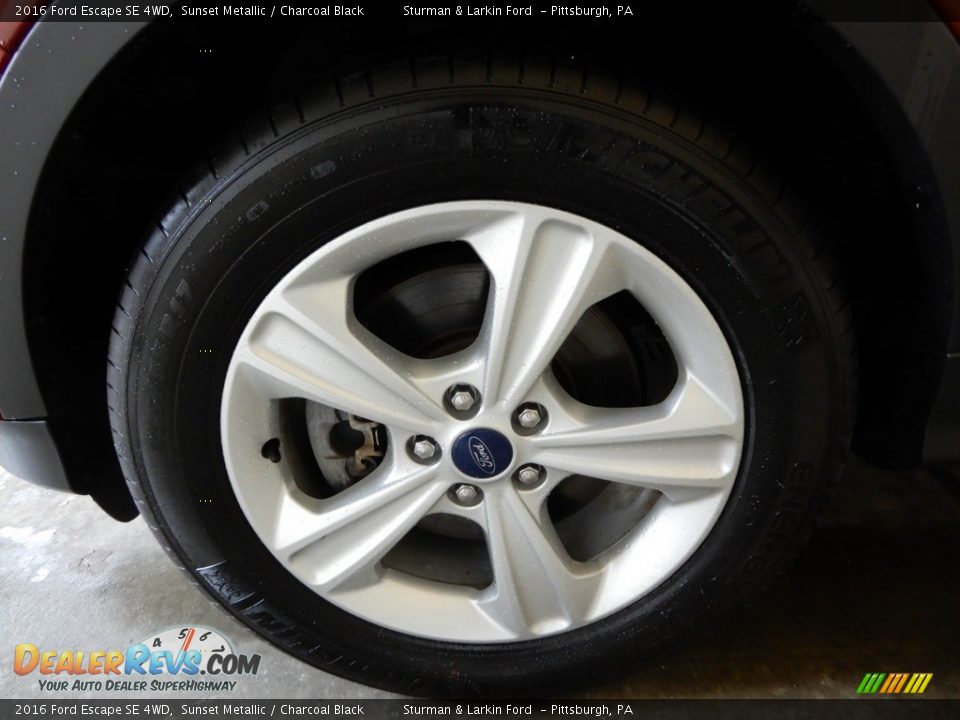 2016 Ford Escape SE 4WD Sunset Metallic / Charcoal Black Photo #12