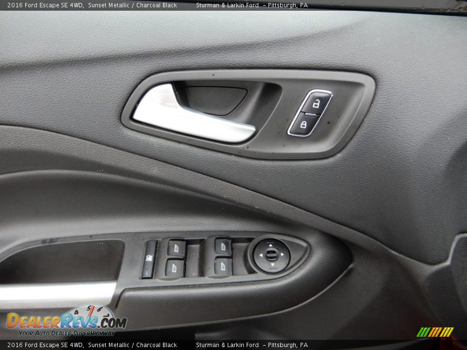 2016 Ford Escape SE 4WD Sunset Metallic / Charcoal Black Photo #18