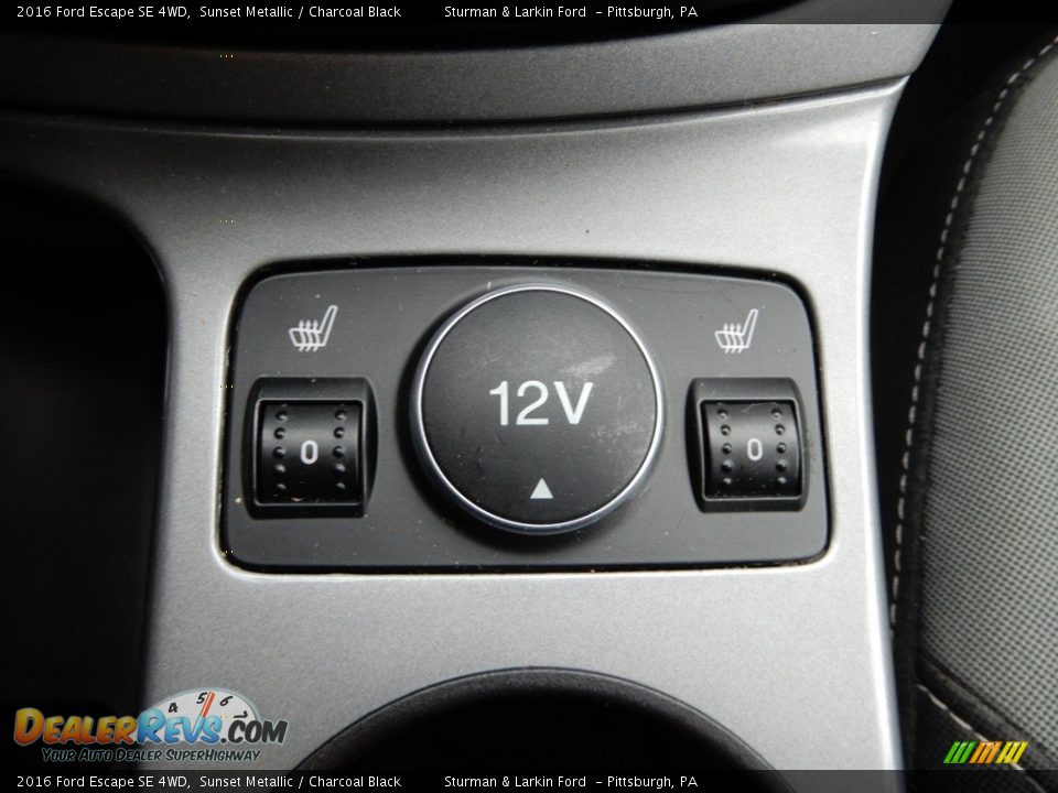 2016 Ford Escape SE 4WD Sunset Metallic / Charcoal Black Photo #21