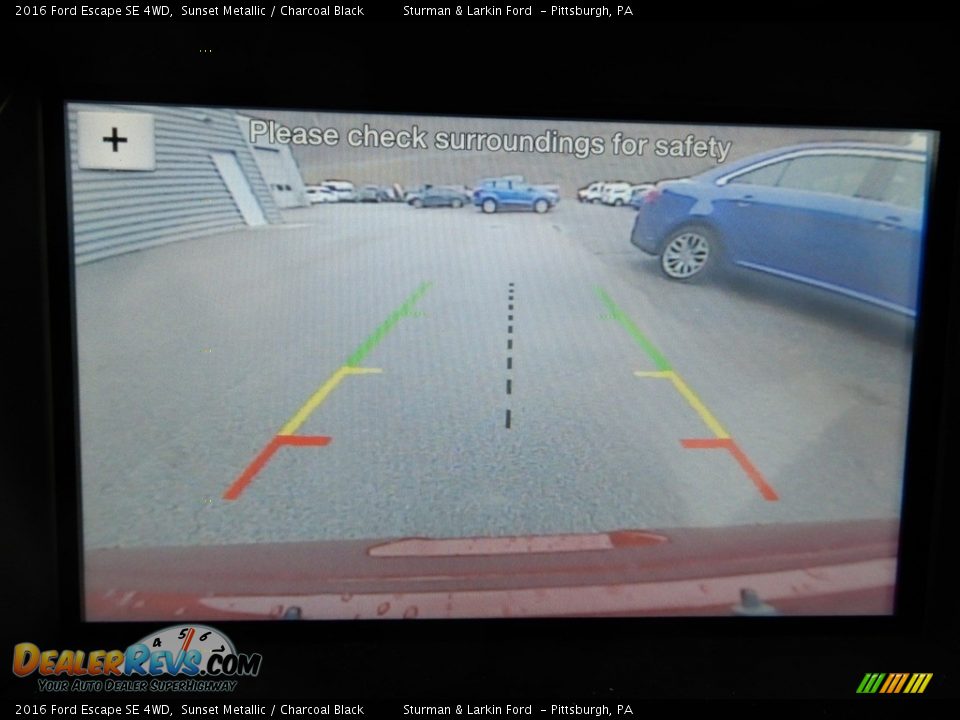 2016 Ford Escape SE 4WD Sunset Metallic / Charcoal Black Photo #23