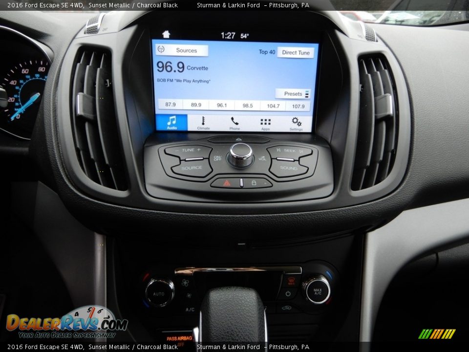 2016 Ford Escape SE 4WD Sunset Metallic / Charcoal Black Photo #24