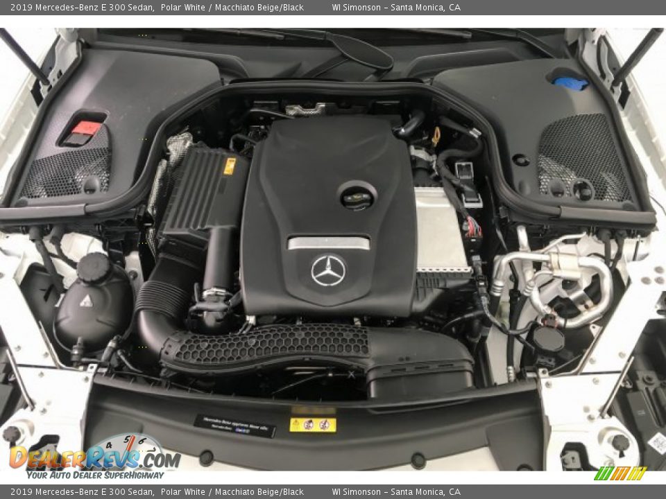2019 Mercedes-Benz E 300 Sedan Polar White / Macchiato Beige/Black Photo #8