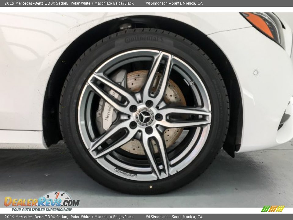 2019 Mercedes-Benz E 300 Sedan Polar White / Macchiato Beige/Black Photo #9