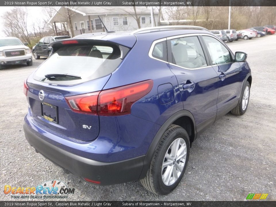 2019 Nissan Rogue Sport SV Caspian Blue Metallic / Light Gray Photo #4