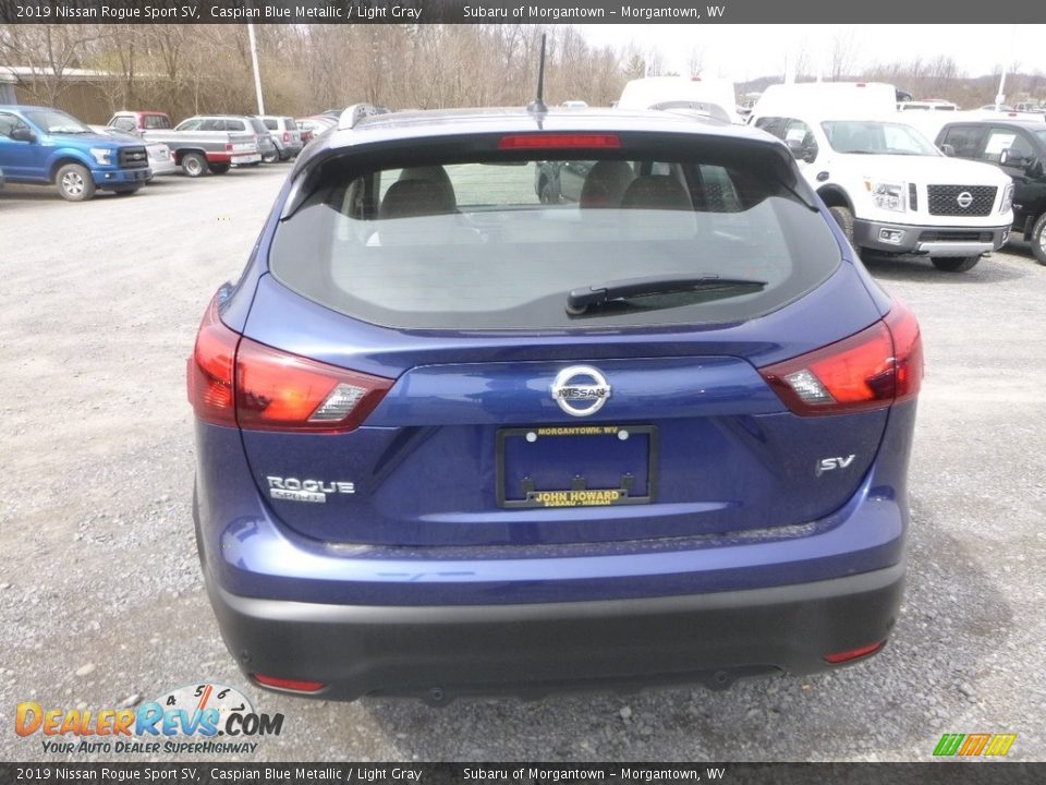 2019 Nissan Rogue Sport SV Caspian Blue Metallic / Light Gray Photo #5