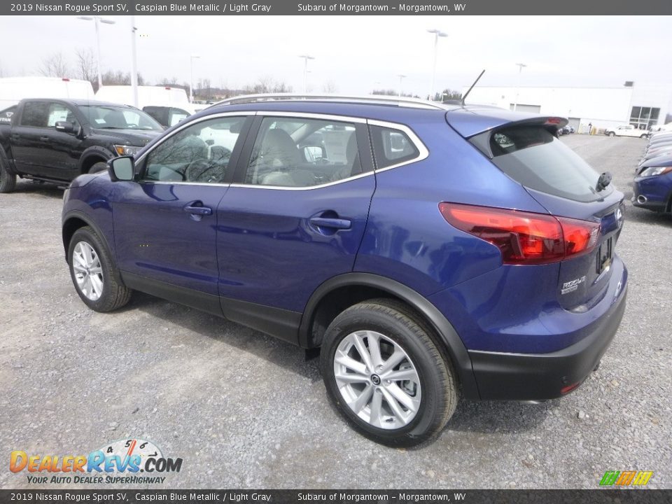 2019 Nissan Rogue Sport SV Caspian Blue Metallic / Light Gray Photo #6