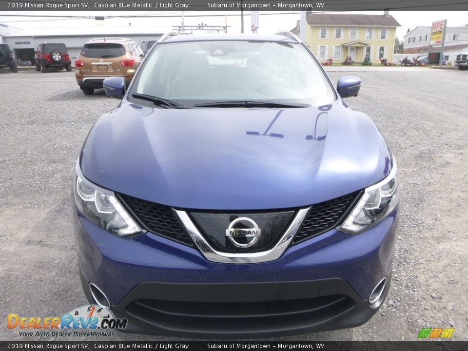 2019 Nissan Rogue Sport SV Caspian Blue Metallic / Light Gray Photo #9