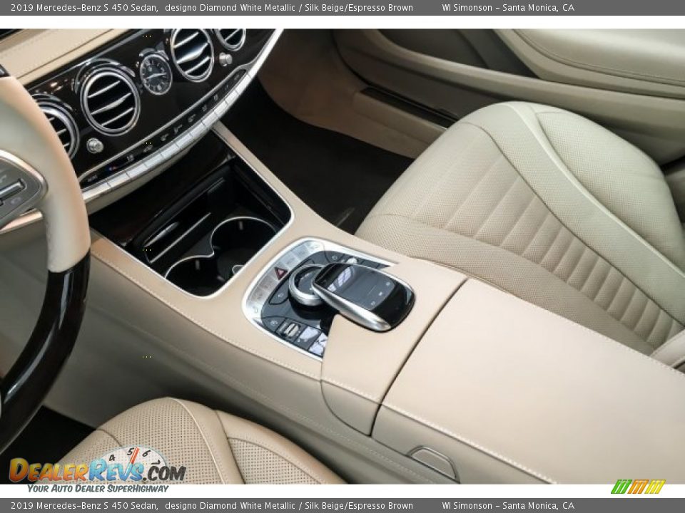2019 Mercedes-Benz S 450 Sedan designo Diamond White Metallic / Silk Beige/Espresso Brown Photo #7