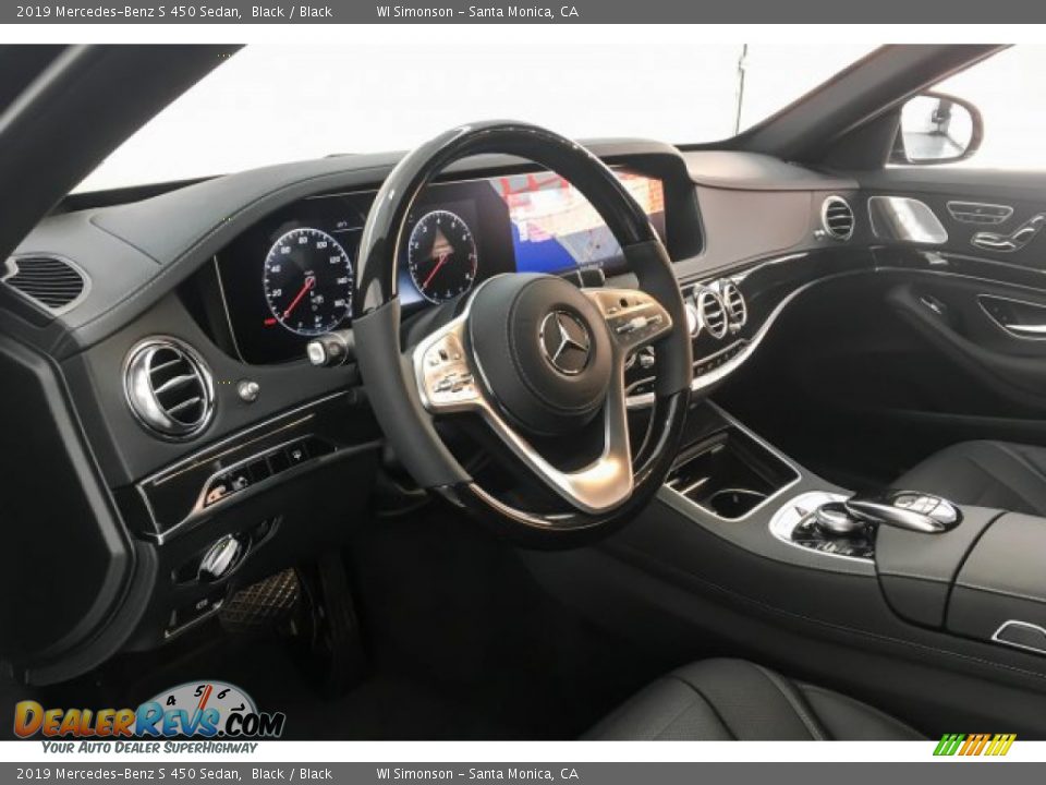 2019 Mercedes-Benz S 450 Sedan Black / Black Photo #4