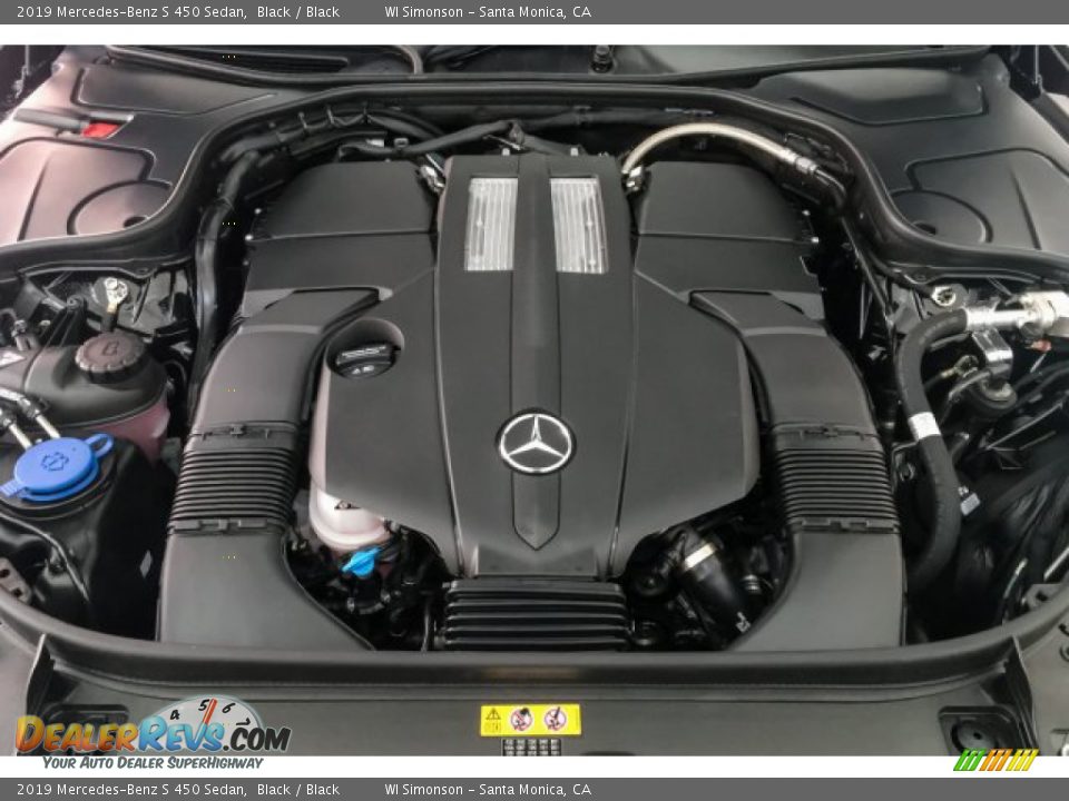 2019 Mercedes-Benz S 450 Sedan Black / Black Photo #8