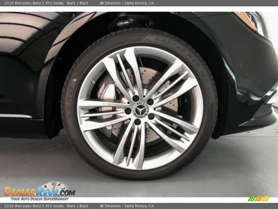 2019 Mercedes-Benz S 450 Sedan Black / Black Photo #9