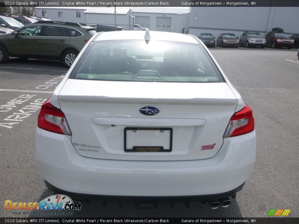 2019 Subaru WRX STI Limited Crystal White Pearl / Recaro Black Ultrasuede/Carbon Black Photo #5