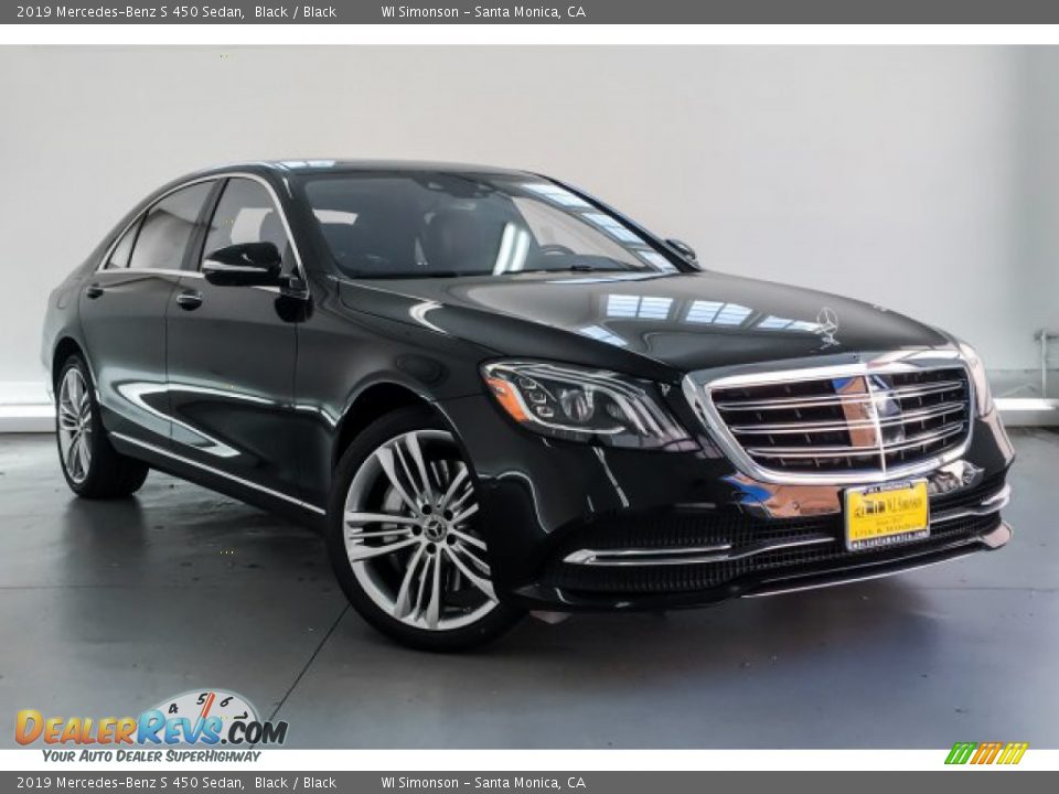 2019 Mercedes-Benz S 450 Sedan Black / Black Photo #12