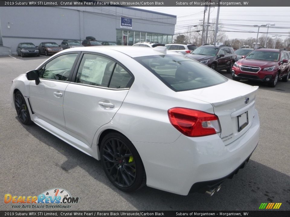 2019 Subaru WRX STI Limited Crystal White Pearl / Recaro Black Ultrasuede/Carbon Black Photo #6