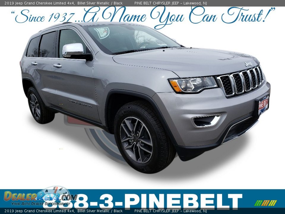 2019 Jeep Grand Cherokee Limited 4x4 Billet Silver Metallic / Black Photo #1