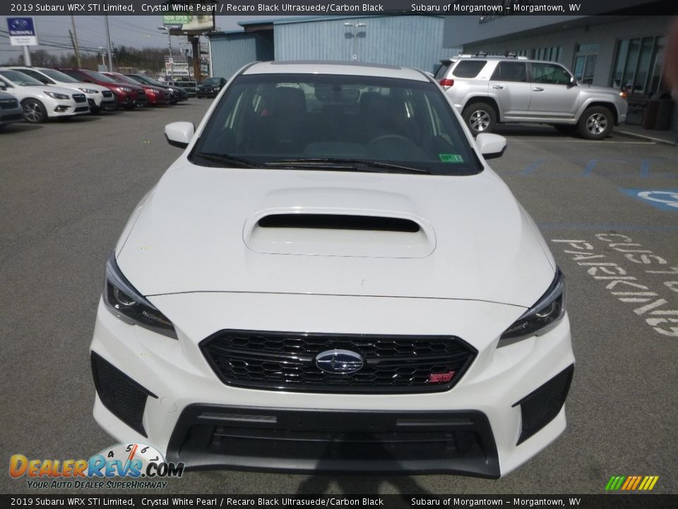 2019 Subaru WRX STI Limited Crystal White Pearl / Recaro Black Ultrasuede/Carbon Black Photo #9