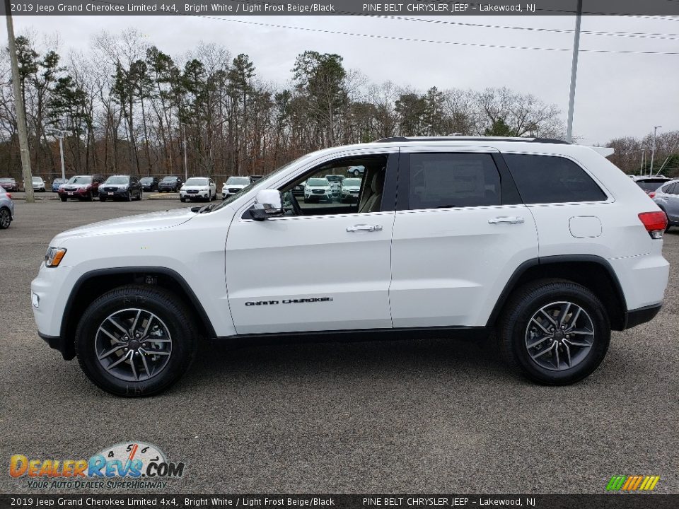 2019 Jeep Grand Cherokee Limited 4x4 Bright White / Light Frost Beige/Black Photo #3