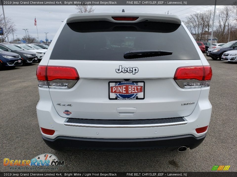 2019 Jeep Grand Cherokee Limited 4x4 Bright White / Light Frost Beige/Black Photo #5