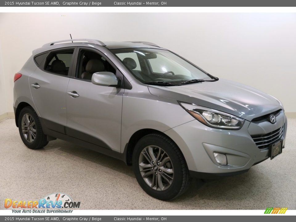2015 Hyundai Tucson SE AWD Graphite Gray / Beige Photo #1