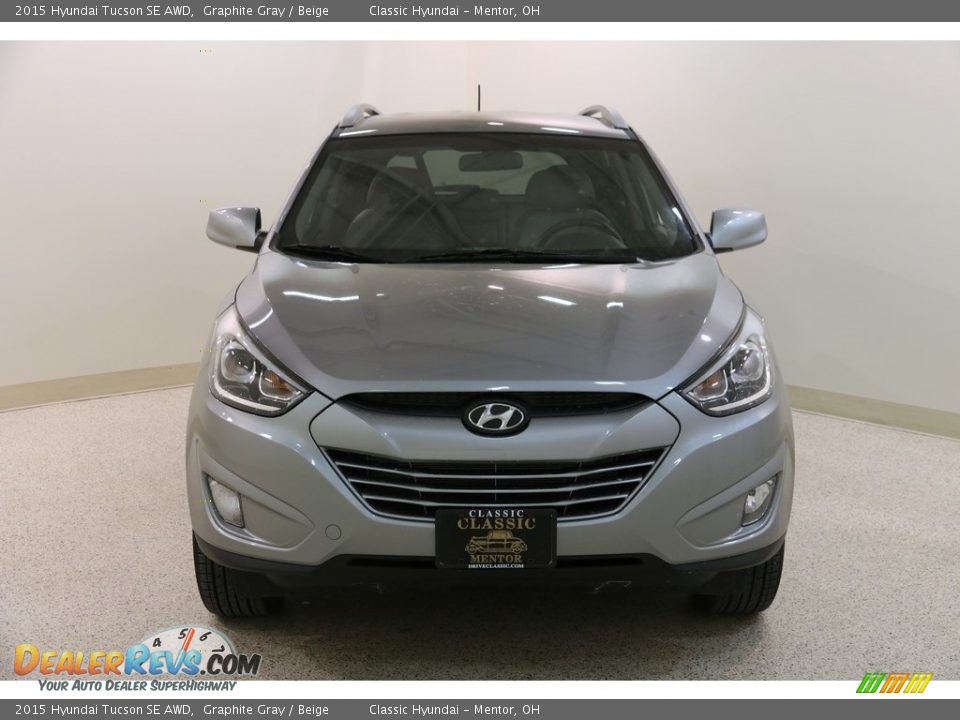 2015 Hyundai Tucson SE AWD Graphite Gray / Beige Photo #2