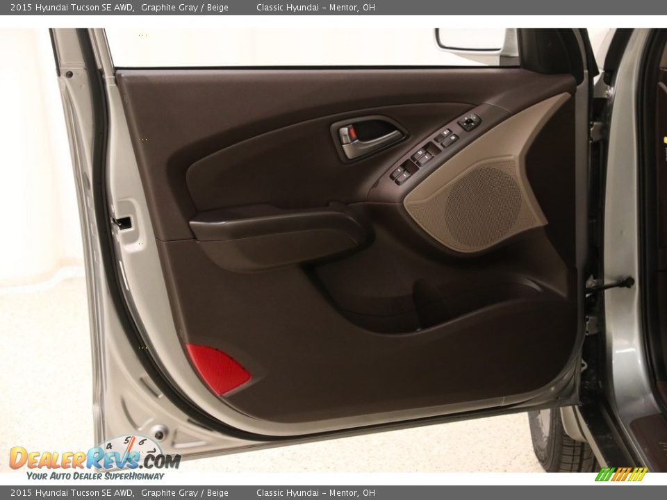 2015 Hyundai Tucson SE AWD Graphite Gray / Beige Photo #4