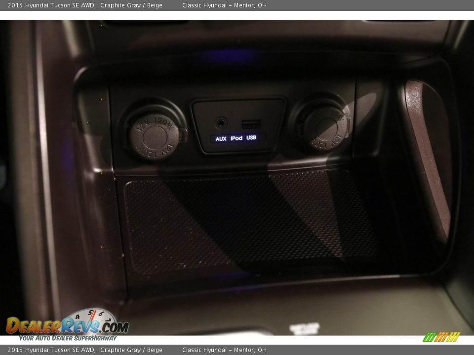 2015 Hyundai Tucson SE AWD Graphite Gray / Beige Photo #13