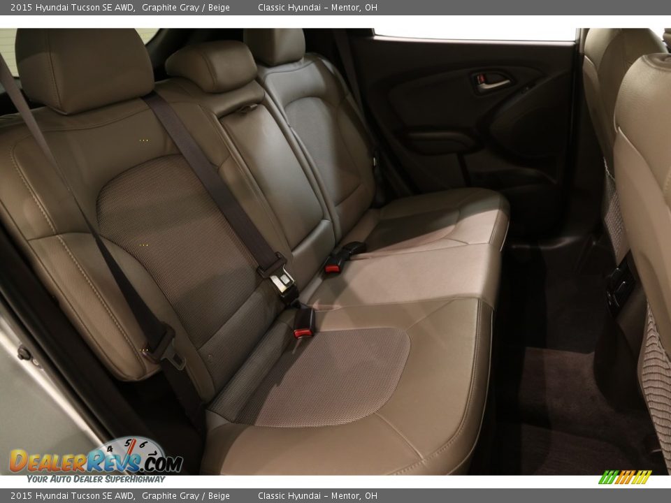 2015 Hyundai Tucson SE AWD Graphite Gray / Beige Photo #15