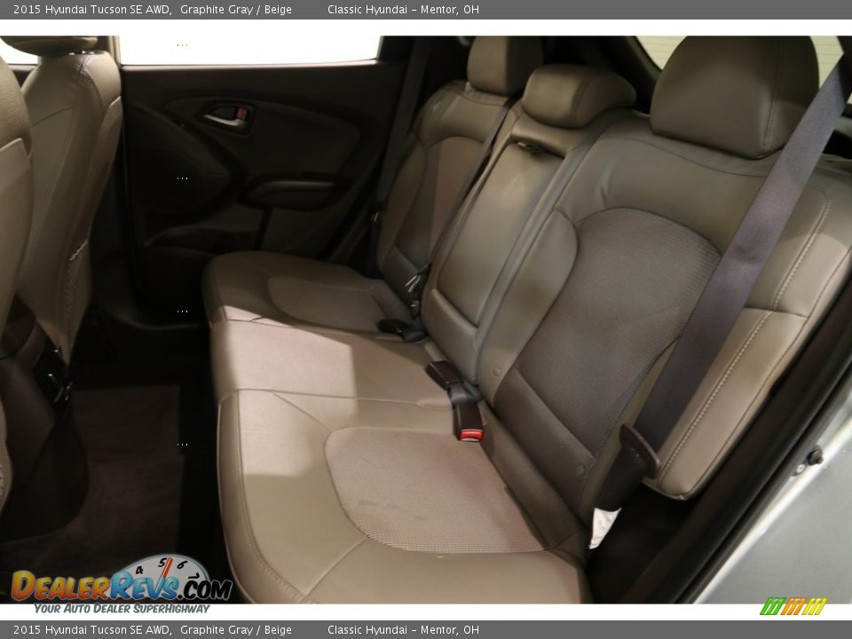 2015 Hyundai Tucson SE AWD Graphite Gray / Beige Photo #16