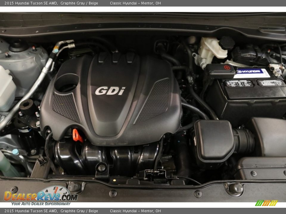 2015 Hyundai Tucson SE AWD Graphite Gray / Beige Photo #18