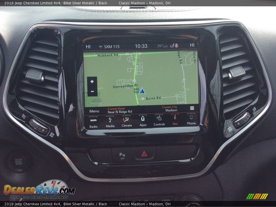 2019 Jeep Cherokee Limited 4x4 Billet Silver Metallic / Black Photo #15