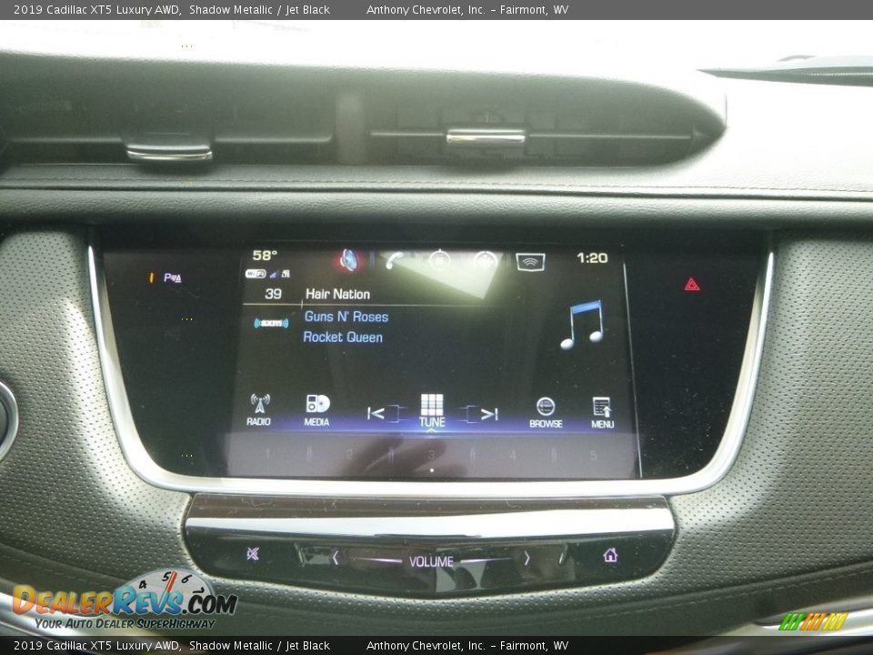 2019 Cadillac XT5 Luxury AWD Shadow Metallic / Jet Black Photo #15