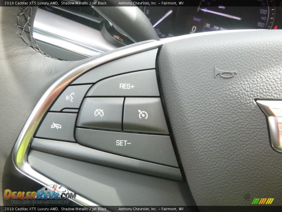2019 Cadillac XT5 Luxury AWD Shadow Metallic / Jet Black Photo #20